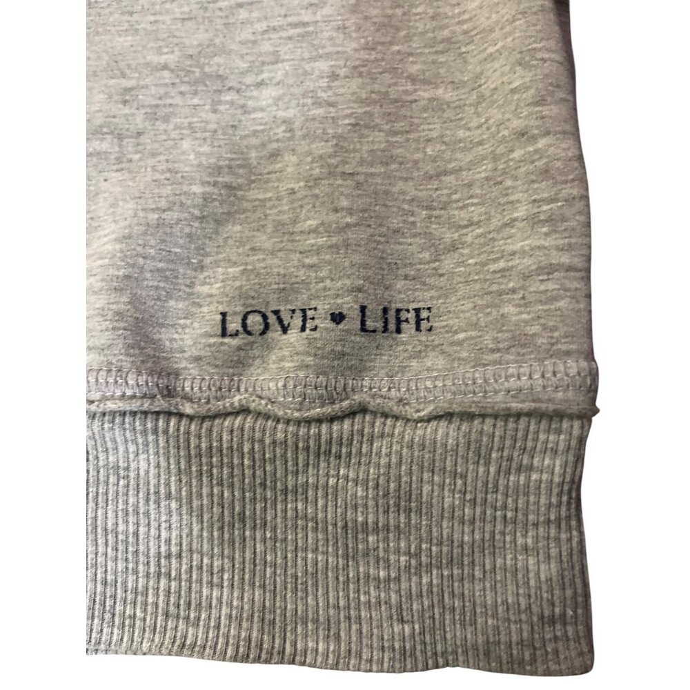 No Boundaries Cropped Sweatshirt Juniors S (3) Used Gray Blue Y2K - Picture 13 of 15